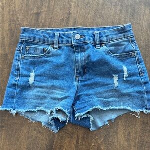 Tractr Blue Distressed Denim Kids Shorts great condition!